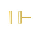 Minimalist Jewelry Gold Plated Bar Stud Earrings Titanium 316L Stainless Steel Fashion Rose Gold/gold/silver Color Trendy CN;ZHE