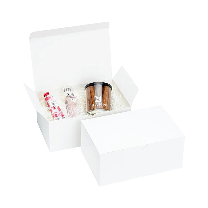 Custom Hot Luxury Magnetic Gift Box Packaging Ribbon Handle Folding Magnetic Closure Gift Boxes
