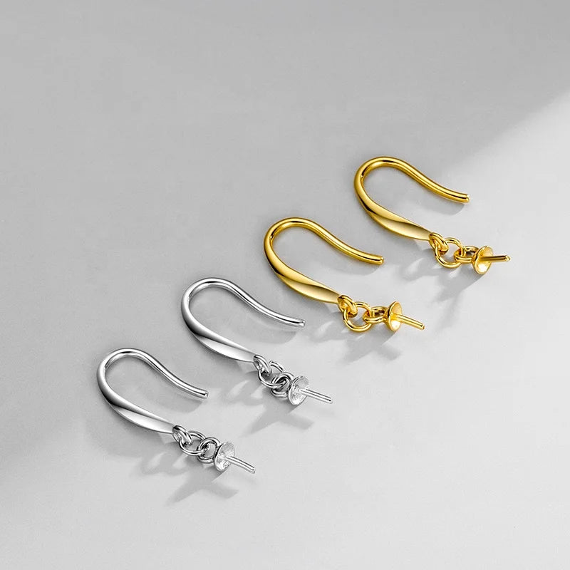Wholesale S925 Silver Accessories Ear Hooks Earrings Drop for Jewelry Handmade
