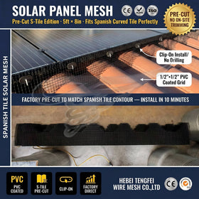Tengfei Pre-Cut Solar Panel Mesh 5ft X 8in 1/2
