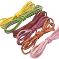 Korean Velvet Handmade Thread String 2.6mm Deer Skin Rope PU Imitation Necklace Bracelet  Flat Faux Suede Braided Cord