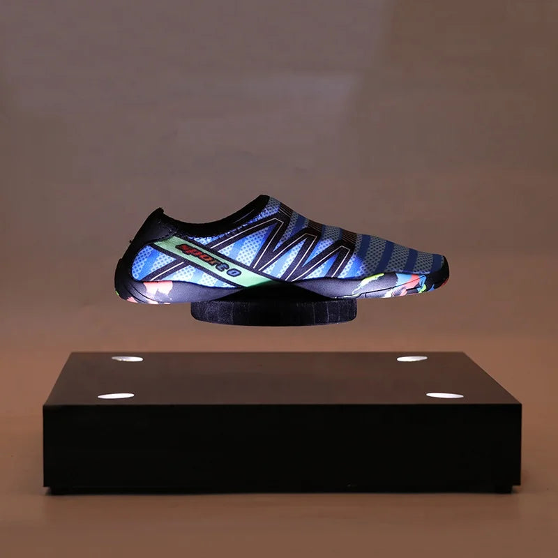 2kgs  Load Modern Design Shoes Retail Store Supermarket Makeup Table Magnetic Levitation Shoe Display