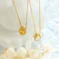 French Vintage 18k Gold Plated Baroque Pearl Stainless Steel Choker Necklace Collar De Acero Inoxidable