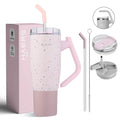 Custom 40 oz Stainless Steel Double Wall Vacuum Metal Cup Travel Coffee Mug 32oz Tumbler with Handle