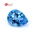 Full Sizes Natural swiss Blue Topaz Wholesale Price Per Carat Pear Cut Topaz