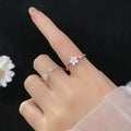 Classic Elegant Design 925 Sterling Silver Flower Finger Ring S925 Jewelry for Women J6310