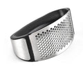 2021 New Comfortable Handle Stainless Steel Crusher Squeezer Black Garlic Press Ginger Rocker Set Usefully Durable Metal Tool