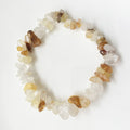 Hot Sale Elastic Jewelry Model Natural Crystal Chip Bracelets Beaded Healing Gravel Chipped Stone Beads Bracelet for Girls Gifts