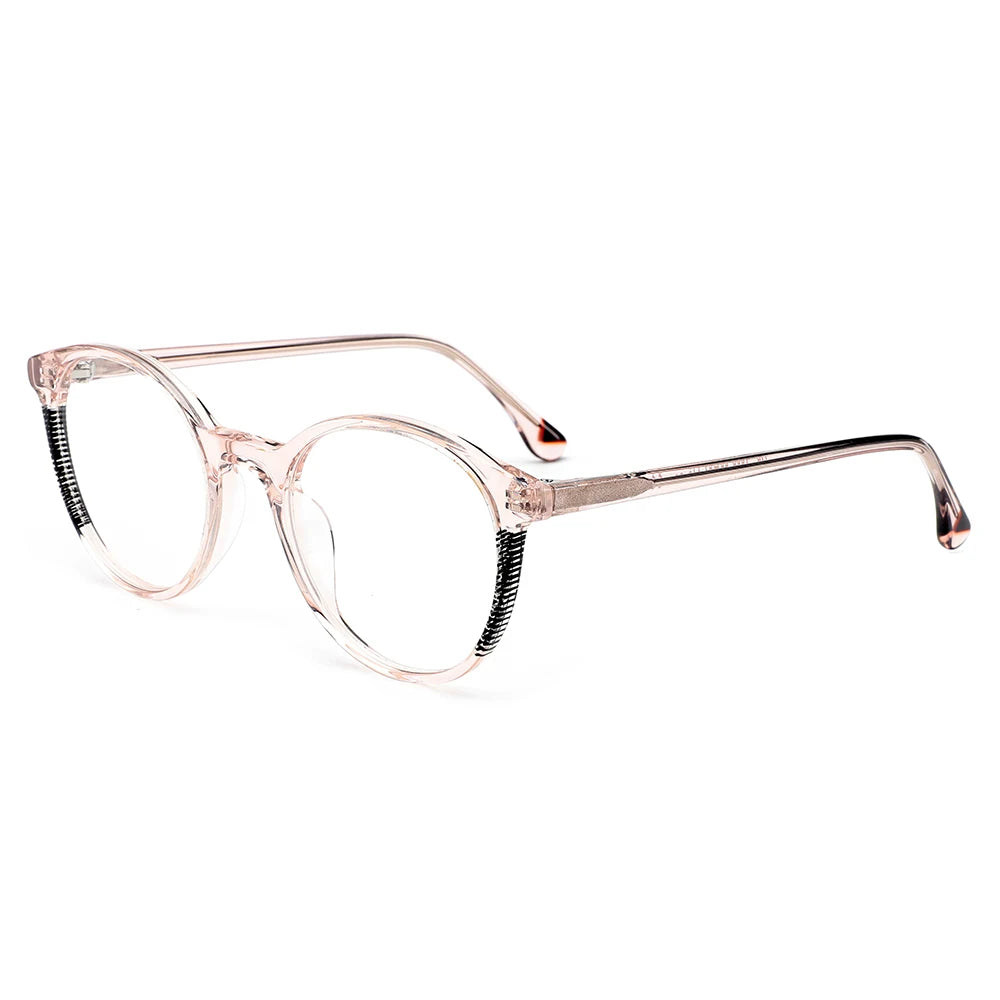 MB-1262 Wholesale High Quality New Model Acetate Eyewear Round Frame Optical Frames Eyeglasses