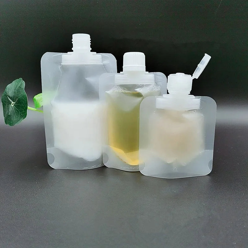 10ML 20ML 30ML Stand up Pouches Customized Refill Plastic Packaging Clear Liquid Bag Spout Pouch for Cosmetic