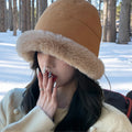 Fashion Outdoor Women Cap Travel Running Thermal Fancy Girls Winter Bucket Hat