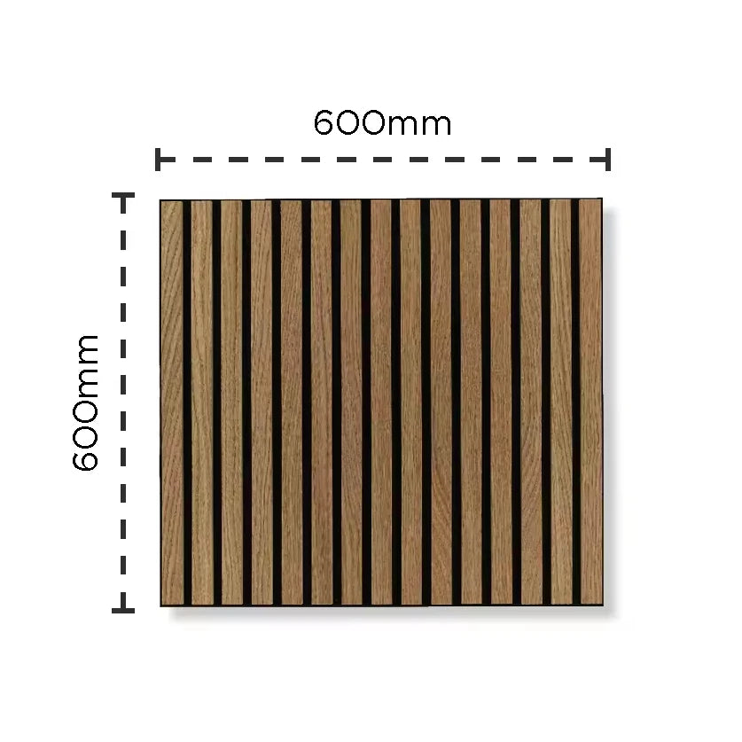 KASARO Modern Acoustic Wall Panels 3D Slat Design Soundproof Decorative Panel MDF Material for Interior for Apartments Akupanel MegaBDM