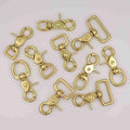Wholesale Custom Dog Snap Hook Buckle Trade Assurance Metal Trigger Brass Spring Swivel Lobster Clasp Snap Hook for Bag Hanger