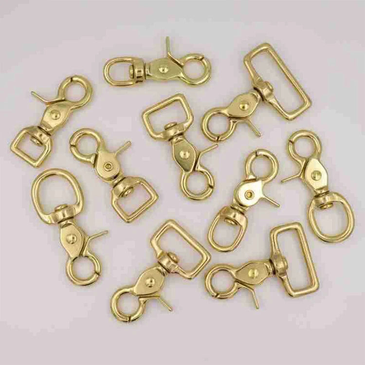 Wholesale Custom Dog Snap Hook Buckle Trade Assurance Metal Trigger Brass Spring Swivel Lobster Clasp Snap Hook for Bag Hanger