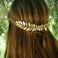Fashion Jewelry Vintage Leaf Hair Clip Gold Color Punk Leaves Comb Hairpins Women Girls Party Accessories Alloy Clip