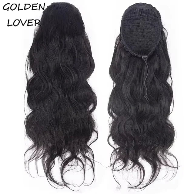 Ponytail Human Hair Extensions With Clip in Drawstring Ponytail Straight Brazilian Hair Ponytails for Women Remy