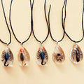 Gothic Vintage Stainless Steel Necklace with Scorpion Spider Ant Real Insect Specimen Pendant Fashionable Charm for Parties