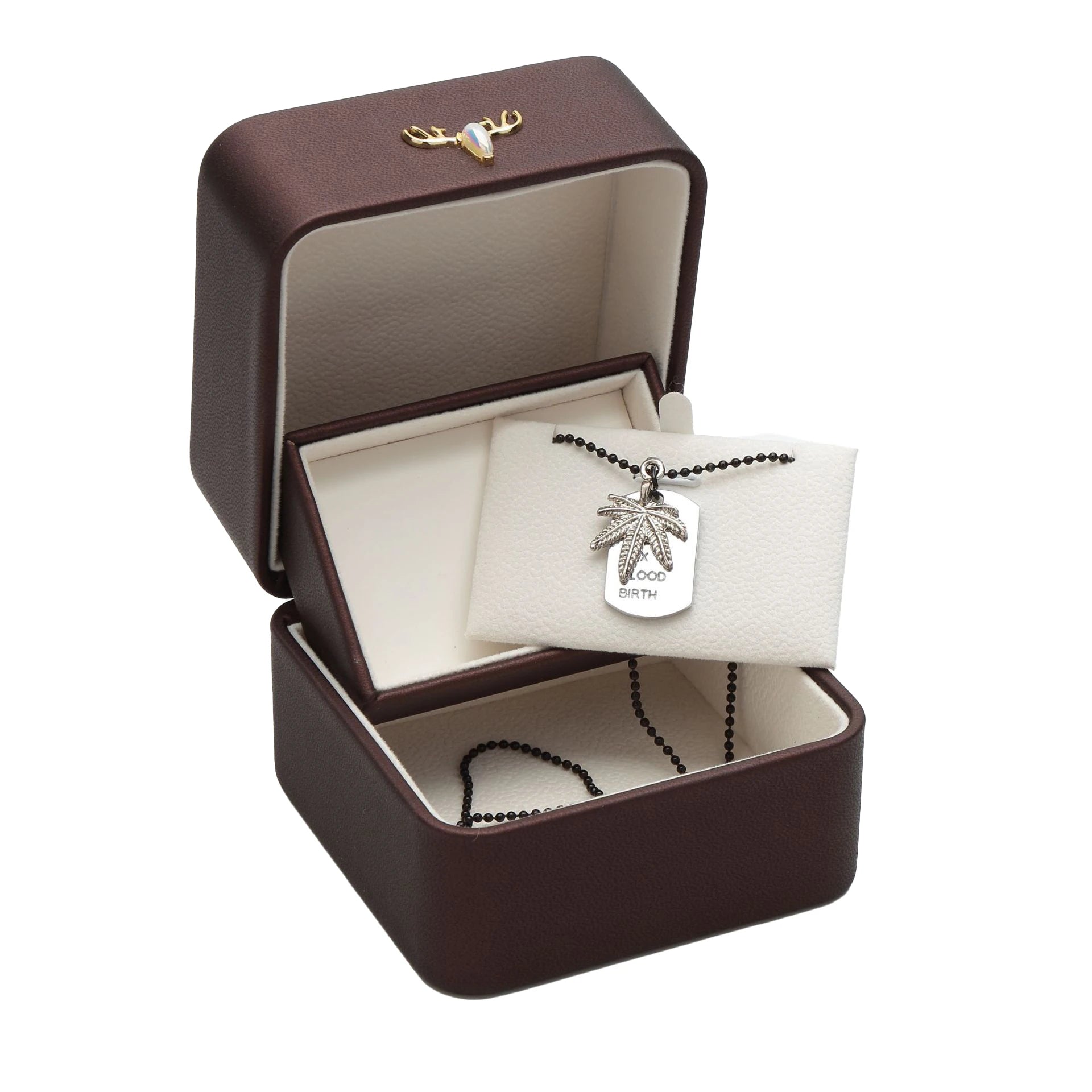 Tongxing Luxury PU Leather With Led Jewelry Box Square Gift Box for Pendant Necklace and Ring Custom Logo Wholesale