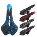 TOOPRE PU+Polyurethane Gel Mountain Bike Saddle Comfortable Shockproof Bicycle Soft Hollow Sponges Saddle