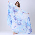 100% Polyester 250*120cm Gradient Tie Dye Scarf Dot Pattern Belly Dance Performance Veils for Year-Round Wear