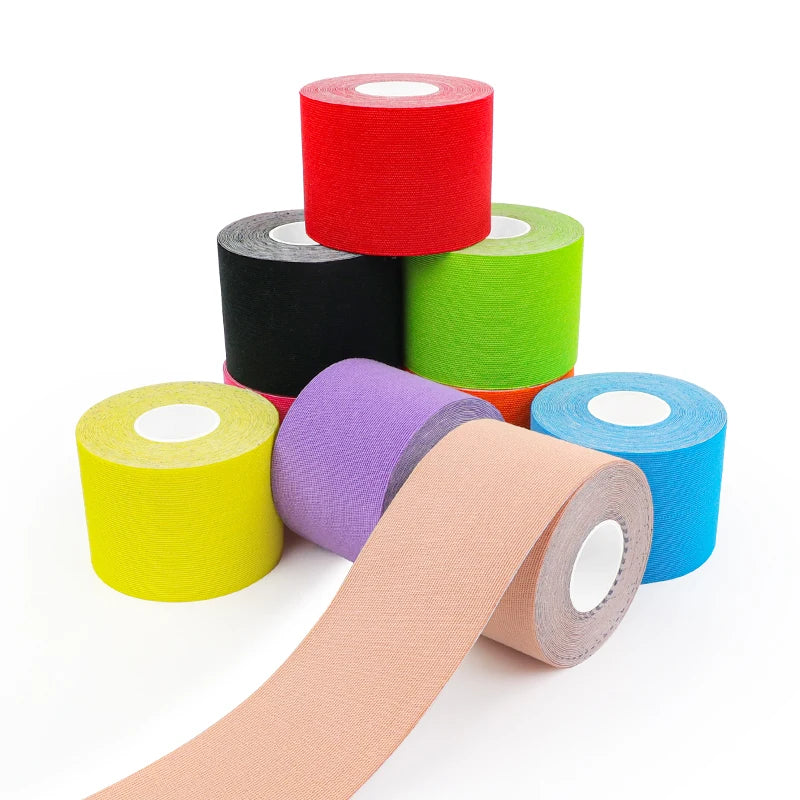 Synthetic Performance Rayon Kinesiology Tape Waterproof Elastic Self-Adhesive Sports Physio Tape