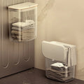 Light Luxury Bathroom Toilet Bath Waterproof Collapsible Laundry Basket Wall Hanging Cover for Dirty Clothes Storage