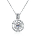 Superior Sense Necklace 0.5Carat Moissanite Diamond Pendant 925 Sterling Silver Necklace Collarbone Chain Moissanite Necklace