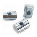 High Quality Carbon Steel T-Nuts 8 Slot 30/40 Aluminum Profile Fixed Slide-In Design Zinc Plated/Galvanized Finish GB Standard