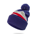 Wholesale Men Fluffy Adult Knit Custom Cuffed Solid Color Pompom Beanies With Warm Fashion Jacquard Winter Hats