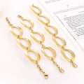 Wholesale Fashion Personalized Design Exaggerated 18K Stainless Steel Round Plate Combination Women's Gold Bracelet