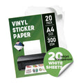Printable clear Self Adhesive A4 Waterproof Label Inkjet Stickers Paper Full Sheet Transparent Vinyl Sticker Printer Paper