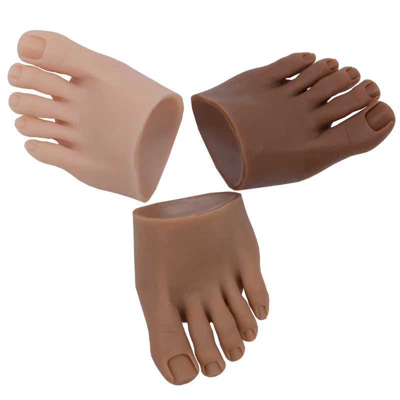 Felice Hot Sale Liquid Silicone Professional Nail Art Practice Foot Soft Training & Display Model 11x7.5cm