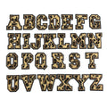 Custom Designed 3D Iron Letters A-Z Embroidered Chenille Towel Patches DIY Hats 26 Styles 100pcs Set Eco-Friendly Main Material