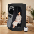 Traditional Personal Whole Body Home Relaxation Portable One Person Electric Indoor Wet Easy Install Spa Sauna Steam Room