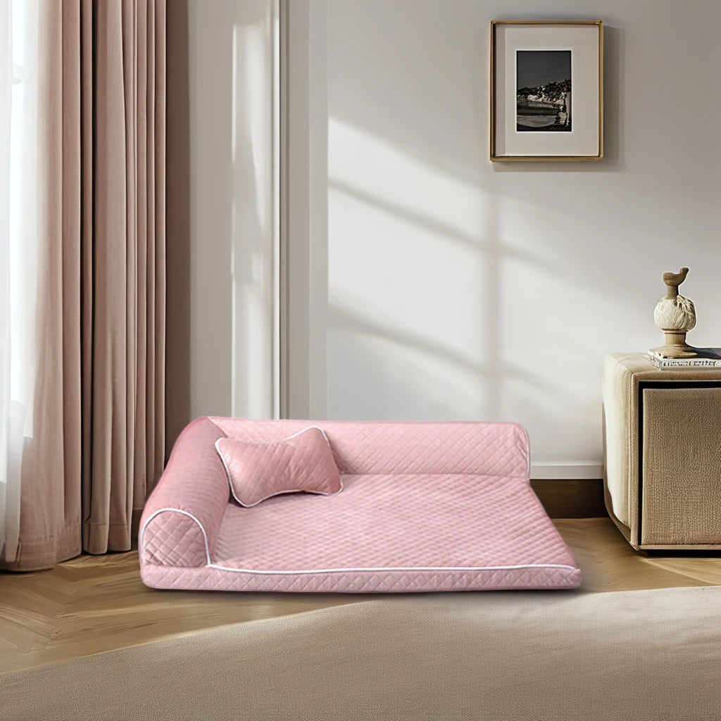 Wholesale Eco-Friendly Luxury Dog Pet Bed Custom Rectangular Cushion Animal Removable Washable Foam Small Large Dogs Cats Warm