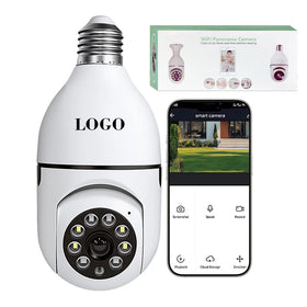 2026 360° Panoramic View Smart WiFi Security Cameras Wireless Multifunctional Light Bulb Camera Rotation Portable CCTV Camera