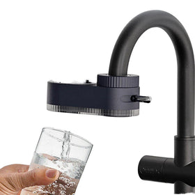 Hotels Kitchen Faucet Water Purifier Plastic Mounted Tap Water Filter with Flushing Feature for Household RV Use Manual Powered