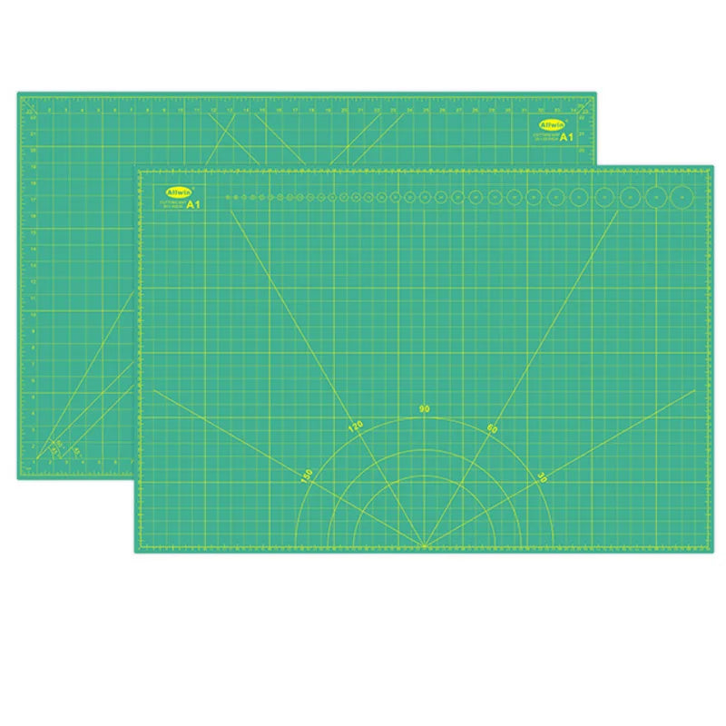 24x36 Inches Large Double Sided PVC Fabric Cutting Board Self Healing Non-Slip Surface for Quilting & Sewing Double A1 Mats