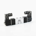 Small Size Double Coil Control Solenoid Valve 4V120-06 G1/8 5/2 Way AC220V DC24V AC110V DC12V Pressure Operated for Gas OEM