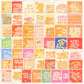 50PCS Boho style cute encourage phrase card inspirational sticker