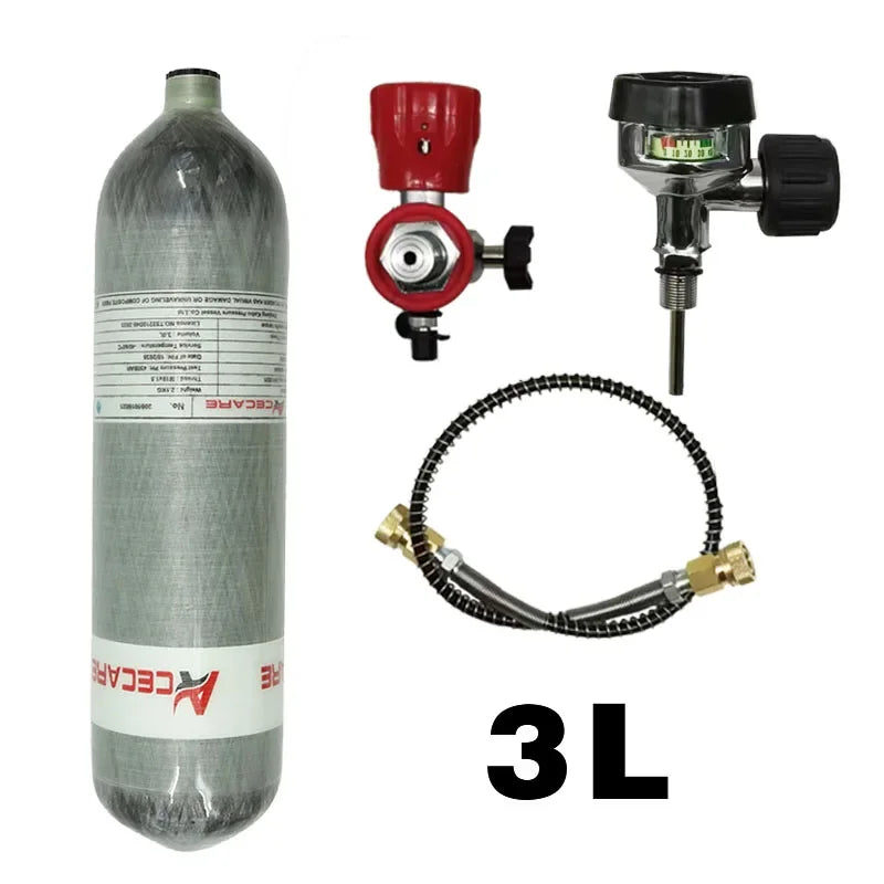 Acecare CE High Pressure 3L 30Mpa Carbon Fiber Cylinder for Hunting and Fire Fighting