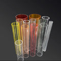 Plastic Customizable Extrusion Transparent Acrylic PMMA Colors Round Pipe Cylinder Decoration Tube Lampshade for Display Cover