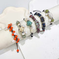 Hot Selling 2025 New Designs Hand Crafts DIY Ceramics Bead Natural Freshwater Pearl Charm Resizable Bracelets for Women Jewelry