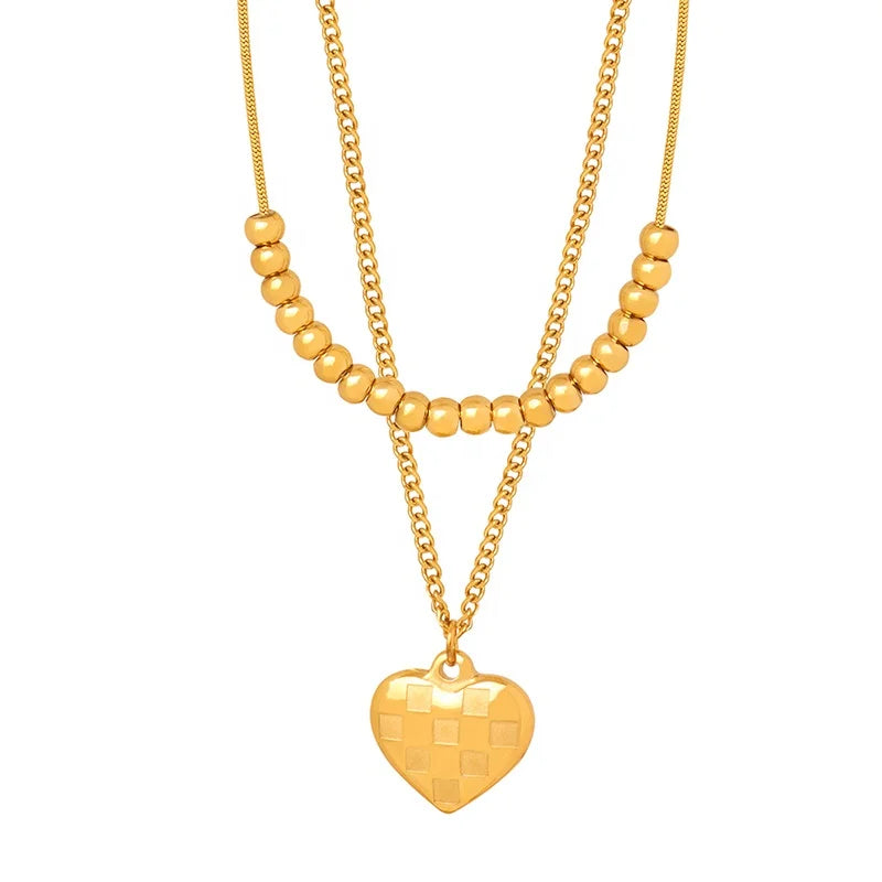 Fashionable Stainless Steel Gold Plated Chains Necklace Women Trendy Personality Design Name Shape Gifts Weddings Mainly Silver