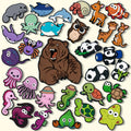 Customized Wholesale Cute Pvc Selva Sandal Accessories Animals Deer Shoes Decorations Fish Crab Panda Shoe Charms