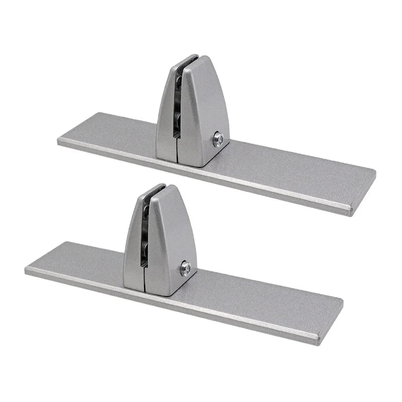 Aluminum Desk Partition Shelf Brackets Decorative Support Privacy Screen Divider Clamp Fixed Glass Board on Partition Aluminium