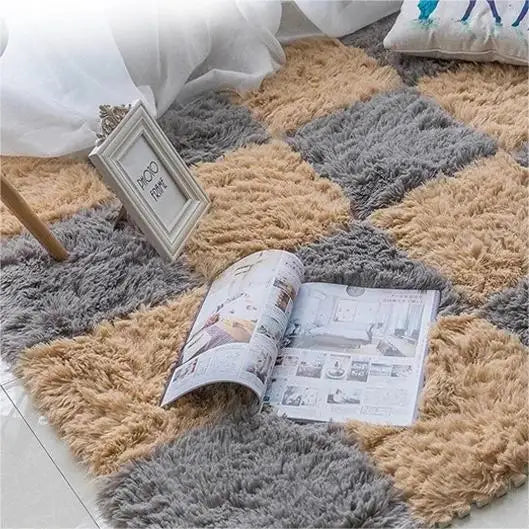 Soft Plush Polyester Kids Carpet Baby Play Mat Children's Rugs Toys EVA Foam Puzzle Interlock Floor Mats for Camping