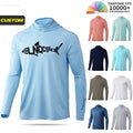 Wholesale Custom Men's Long Sleeve Fishing Wear Anti-UV Performance Upf 50 Blank Fishing Shirts Plus Size Fishing Hoodies