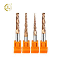 2 Flutes 6mm Taper Ballnose Endmill 3D Engraving Carving Cutter for Wood Aluminum Iron Copper-Customizable OEM Support