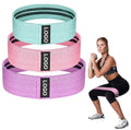 Factory Price Cotton Latex Fitness Body Building Band One Set Hip Resistance Bands